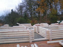 Wandabdichtung Blockhaus