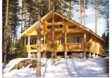 Blockhaus aus Rundbohlen